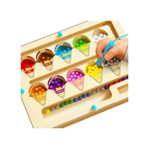 Magnetic digital bead magnetic maze