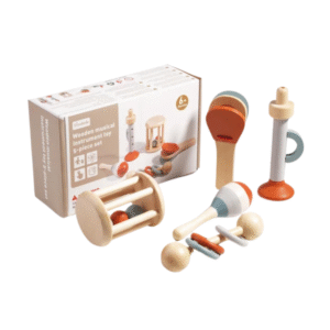 Baby Handheld Bell, Ringing Instrument, Soothing Bed Bell, Wooden Gripping