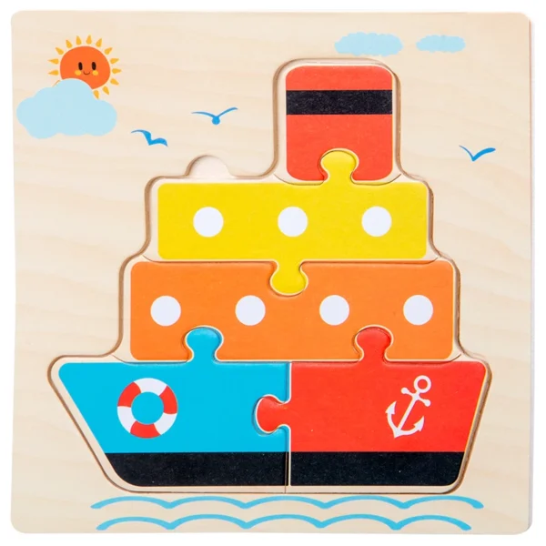 Wooden 3D Puzzles-Tangram Shapes