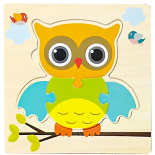 Wooden 3D Puzzles-Tangram Shapes