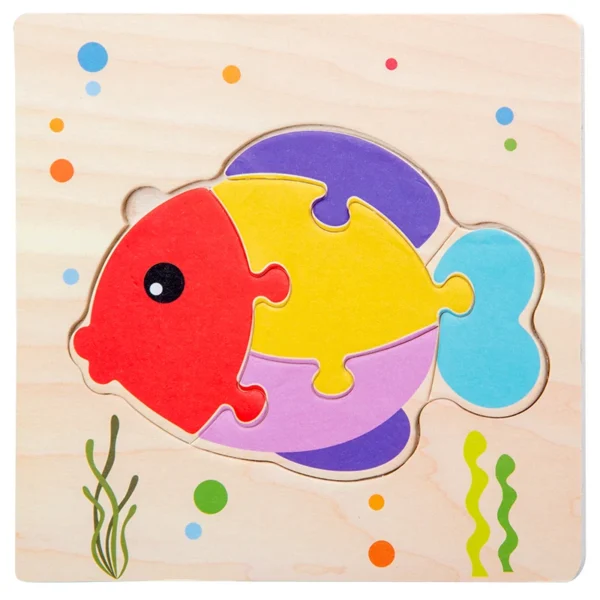 Wooden 3D Puzzles-Tangram Shapes