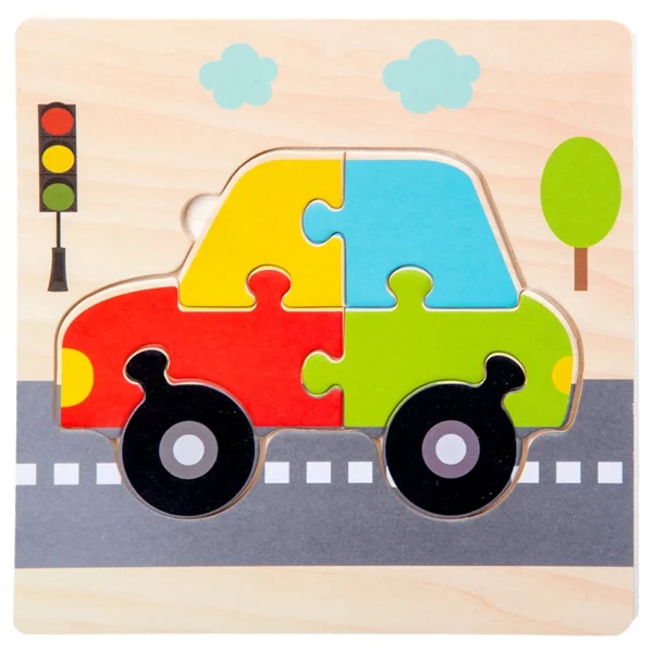 Wooden 3D Puzzles-Tangram Shapes