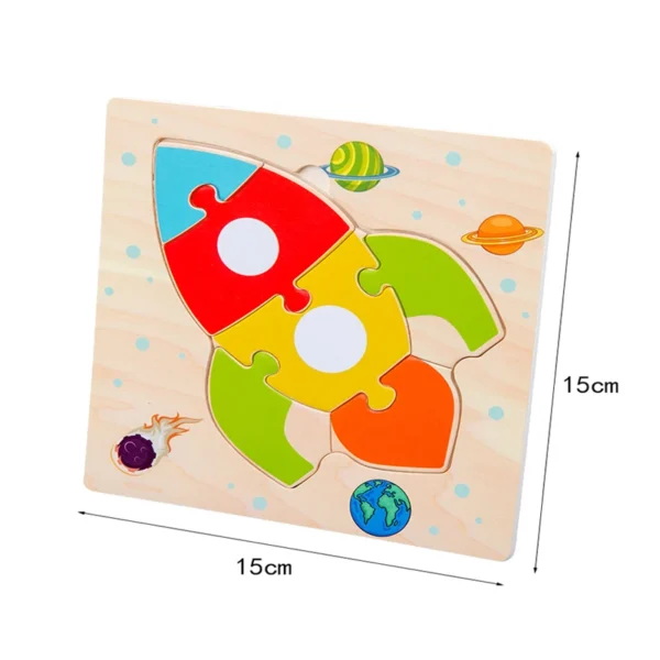 Wooden 3D Puzzles-Tangram Shapes