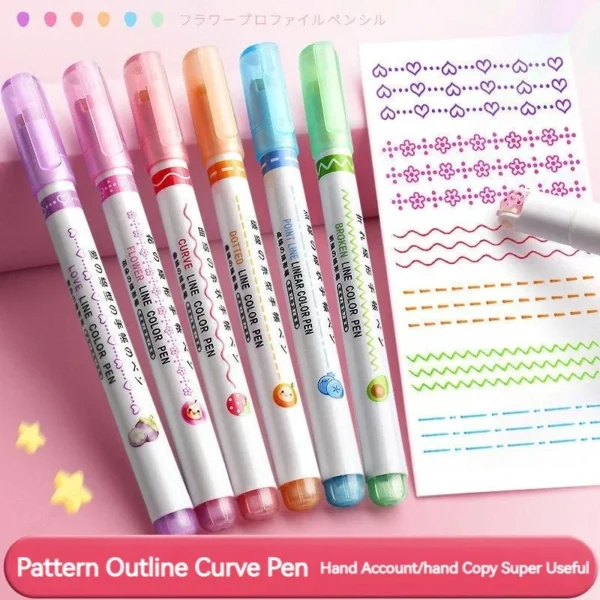 Pen Roller Tip Curve Liner