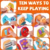Baby Busy Board Cube Sensory Box for Motor Skill