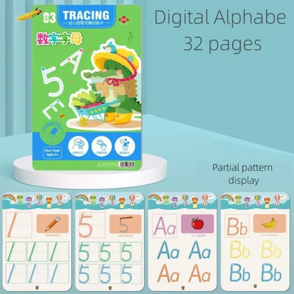 Magical Montessori Tracing Workbook with Reusable Pen