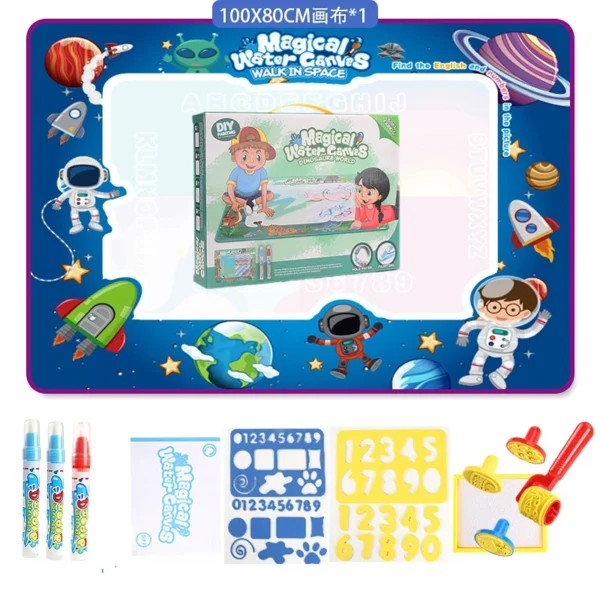 Magic Water Coloring Doodle With Reusable Magic Pens and Painting Board