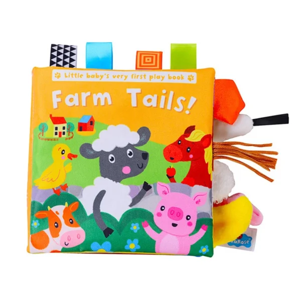 Soft baby Books Toys - 3D senssory Crinkle