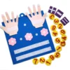 Montessori Felt Finger Numbers Math Toy