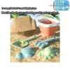 Beach Sand and Water Play Set Folding Bucket Summer Toys