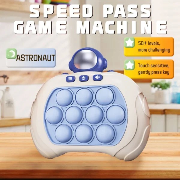 Electronic Quick Push Pop Up Light Fidget Bubble Game