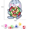 Montessori Cartoon Animal Dart Board Sticky Ball