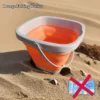 Beach Sand and Water Play Set Folding Bucket Summer Toys