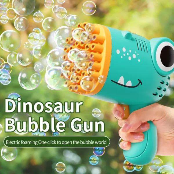 40 Holes Dinosaur Bubble Automatic Gun Machine