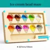 Magnetic digital bead magnetic maze