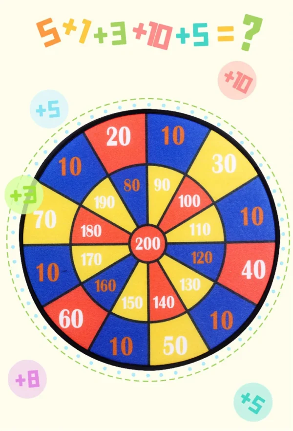 Montessori Cartoon Animal Dart Board Sticky Ball