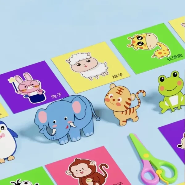 DIY Cartoon Paper Cut Book – Creative Craft Kit for Kids
