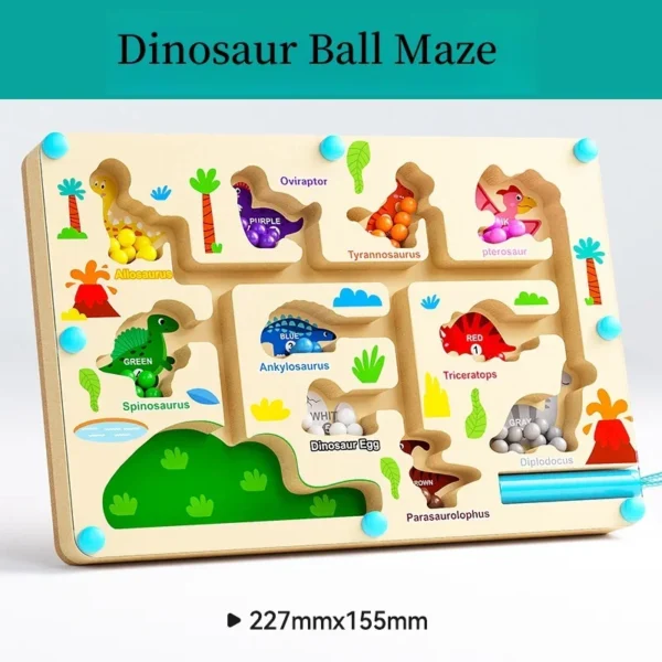 Magnetic digital bead magnetic maze