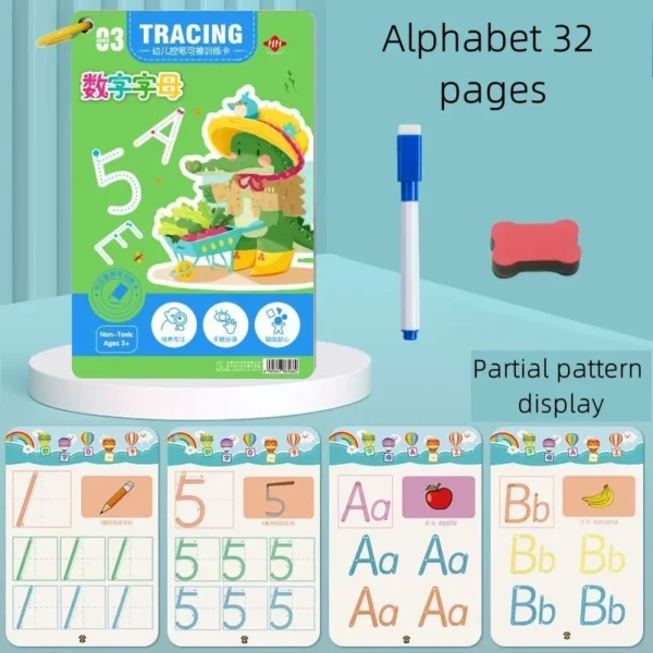 Magical Montessori Tracing Workbook with Reusable Pen
