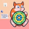 Montessori Cartoon Animal Dart Board Sticky Ball
