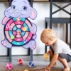 Montessori Cartoon Animal Dart Board Sticky Ball