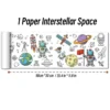 Animal Canvas Children's Coloring Paper Roll