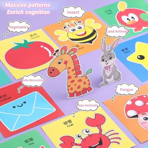DIY Cartoon Paper Cut Book – Creative Craft Kit for Kids