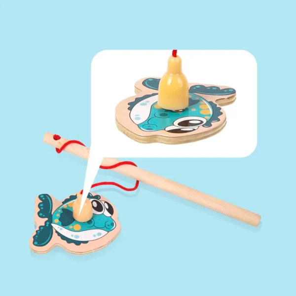 Montessori Wooden Magnetic Fishing Toy