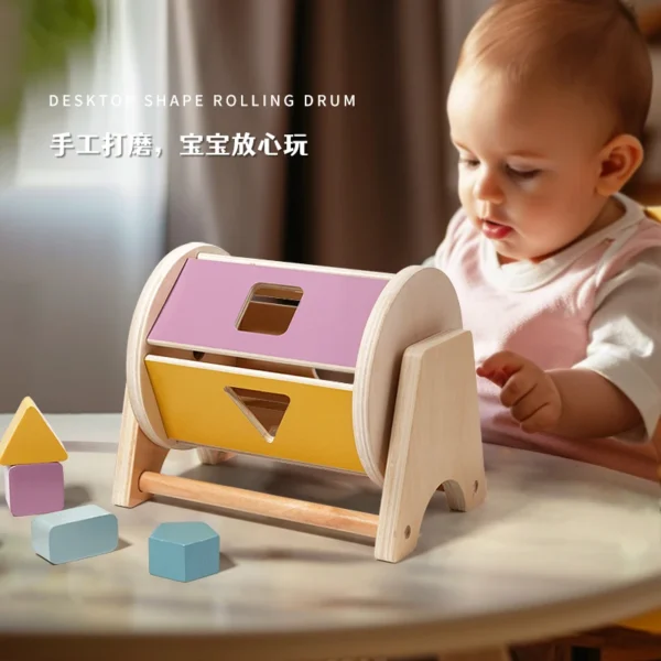 Baby Handheld Bell, Ringing Instrument, Soothing Bed Bell, Wooden Gripping