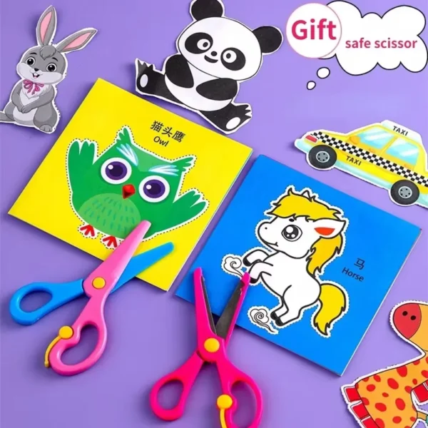 DIY Cartoon Paper Cut Book – Creative Craft Kit for Kids