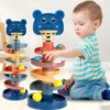 2-7 Layes Track Rolling Ball Pile Tower For Early Education