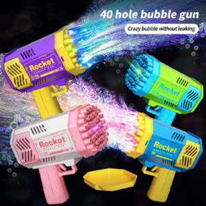 40 Hole Bubble Machine Fully Automatic Bubble Blowing Light
