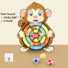 Montessori Cartoon Animal Dart Board Sticky Ball