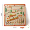 Wooden Magnetic Color and Number Maze