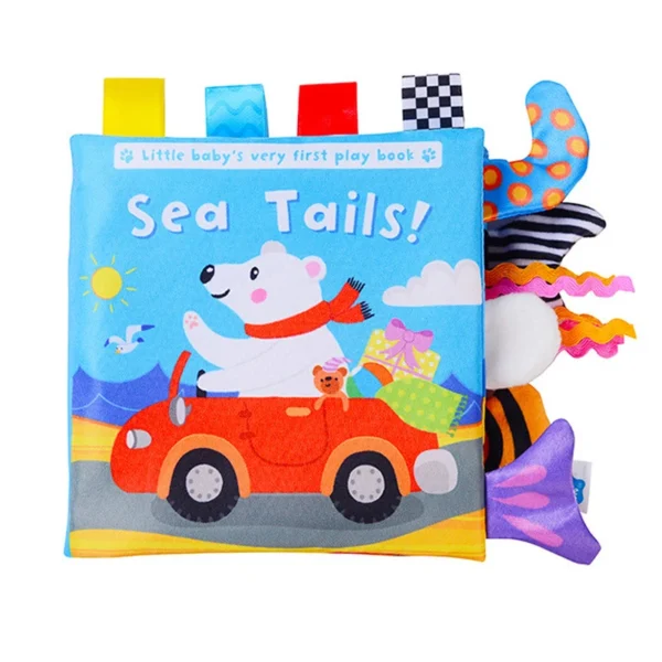 Soft baby Books Toys - 3D senssory Crinkle