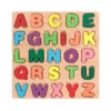Alphabetic, Arithmetic Number, Geometric Shapes Wooden Puzzle