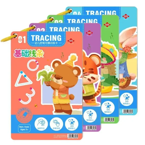 Magical Montessori Tracing Workbook with Reusable Pen