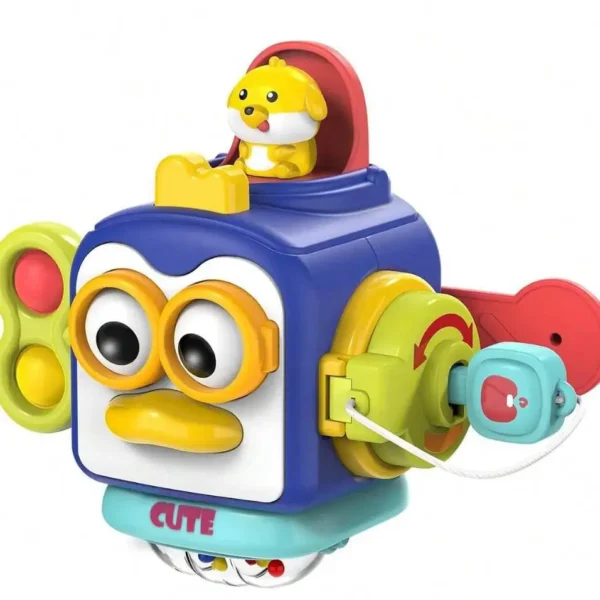 Baby Busy Board Cube Sensory Box for Motor Skill
