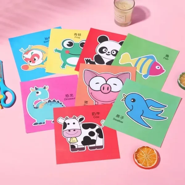 DIY Cartoon Paper Cut Book – Creative Craft Kit for Kids