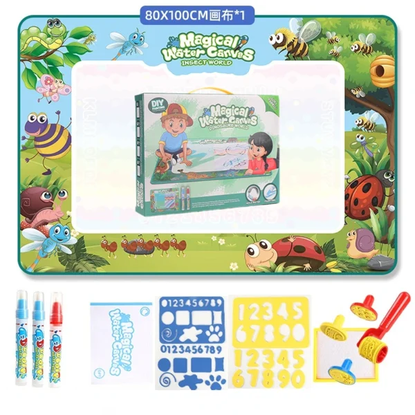 Magic Water Coloring Doodle With Reusable Magic Pens and Painting Board