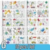 Animal Canvas Children's Coloring Paper Roll