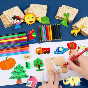Montessori Wooden Drawing Stencils