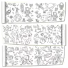 Animal Canvas Children's Coloring Paper Roll