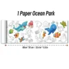 Animal Canvas Children's Coloring Paper Roll