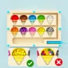 Magnetic digital bead magnetic maze