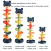 2-7 Layes Track Rolling Ball Pile Tower For Early Education
