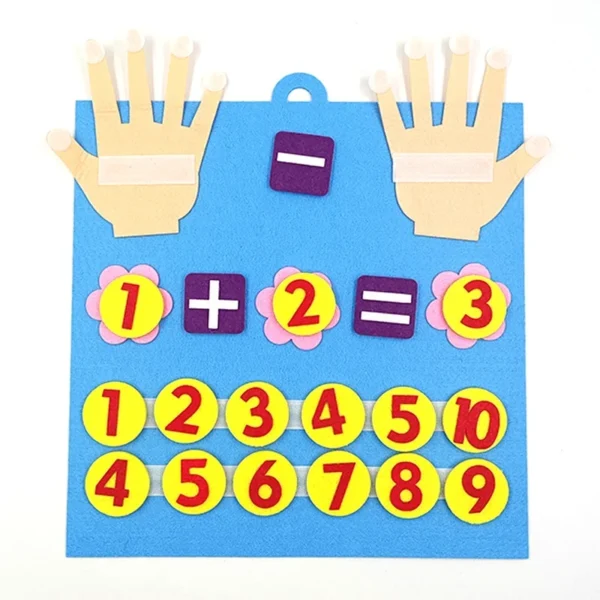 Montessori Felt Finger Numbers Math Toy