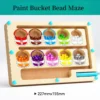 Magnetic digital bead magnetic maze