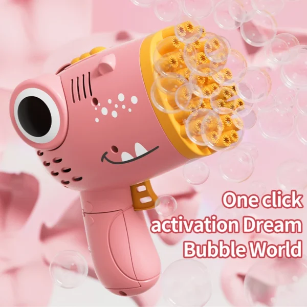 40 Holes Dinosaur Bubble Automatic Gun Machine