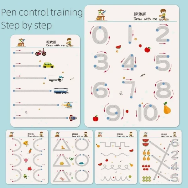 Magical Montessori Tracing Workbook with Reusable Pen